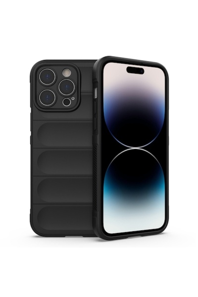 SOFAL Θήκη τηλεφώνου για iPhone 14 Pro, P189, πολυουρεθάνη, μαύρη