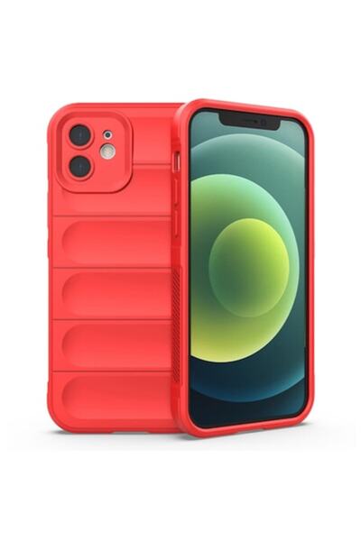 SOFAL Carcasă pentru iPhone 12, P145, Poliuretan, Roșu