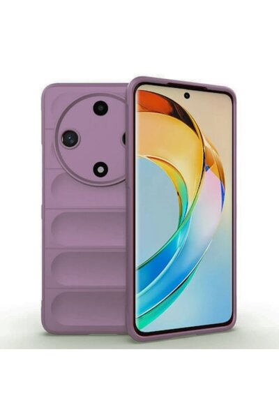 SOFAL Θήκη για Honor Magic6 Lite (P407), Πολυουρεθάνη, Μωβ