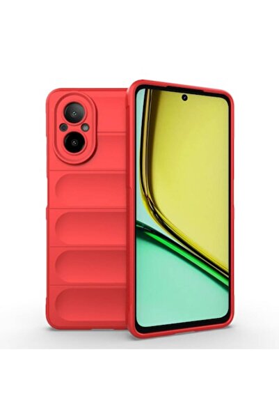 SOFAL Carcasă de telefon pentru Realme C67 4G (P309), poliuretan, roșu