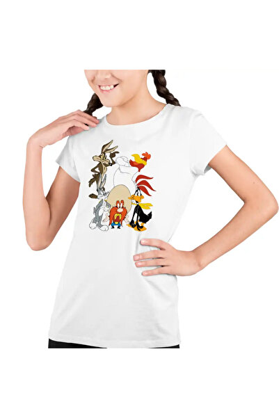 OEM Tricou Copii Fete Bugs Bunny Coiotul Foghorn Daffy Looney Tunes