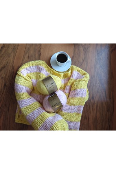GAZZAL İPLİK Alpaca Air Baby Alpaca Merino Knitting Yarn 200g 4X50G 150m Lightweight