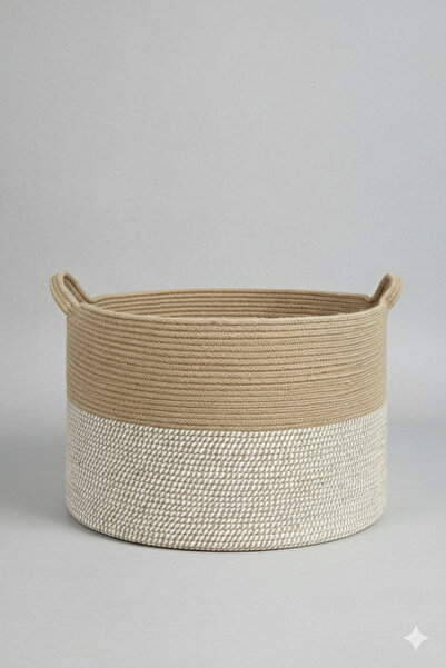 BHR Creative Amaterasu Jüt Hasır Sepet, Düzenleyici Sepet, Hasır Dokuma Sepet...