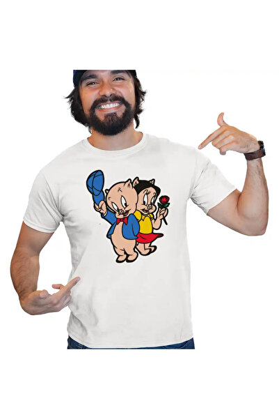 OEM Tricou Barbati Porky Petunia Looney Tunes