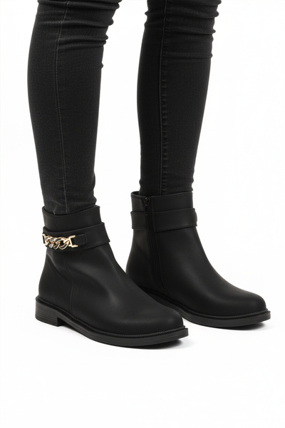 AYAKMOD Μαύρες σμαραγδένιες γούνινες γυναικείες μπότες με φερμουάρ αντιολισθητικές 636182 Z