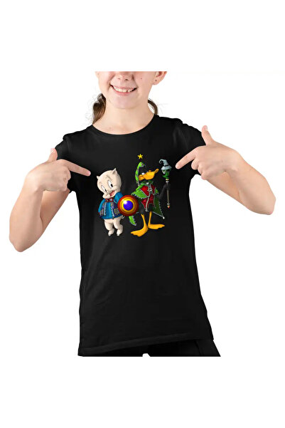 OEM Tricou Copii Fete Porky Daffy Vrajitor Looney Tunes