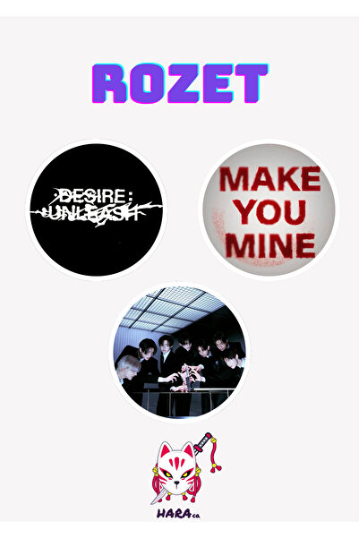 Hara Company Enhypen Kpop Desire Unleash Albüm Rozet 3’lü Rozet v1