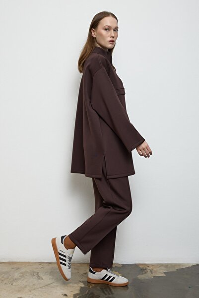 QANU Silva Trouser Suit Brown
