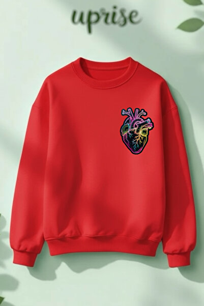 Vordevia Φούτερ See Heart με βαμβακερή επένδυση, 3 κλωστές, λαιμόκοψη O overs...