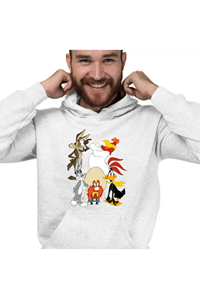 OEM Men's Hoodie Bugs Bunny Coyote Foghorn Daffy Looney Tunes
