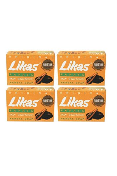 Likas صابون البابايا الأصلي - عبوة من 4 قطع