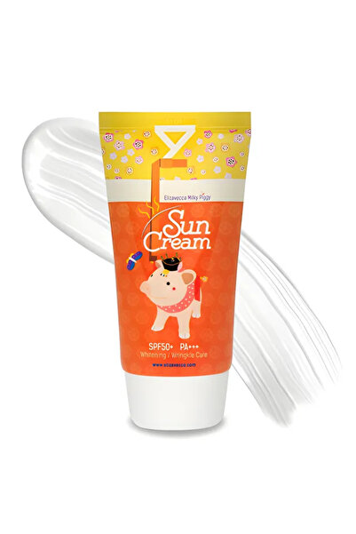 ELIZAVECCA Милки Пиги Слънцезащитен крем SPF 50+/PA+++, 50мл – Хидратираща фо...