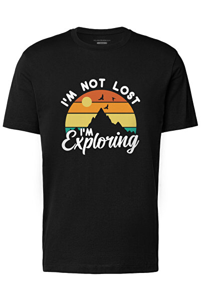 4desire.ro Tricou barbati I'M NOT LOST Ink, Classic Regular Fit, Bumbac 100%, Vegan Approved