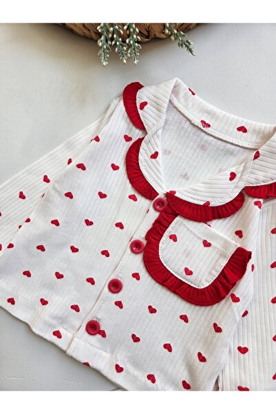 GizaKids 100% Cotton Seasonal Baby Girl Pajama Set with Eye Patch Long Sleeves / Buttoned 3-Piece Set