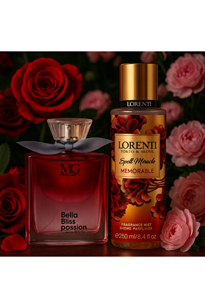 LORENTİ Apa de parfum Bella Bliss și Body Mist Spell M, dama