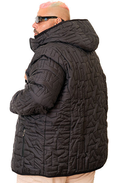 ModeXL Fashion XL Men's Plus Size Coat Hooded U25703