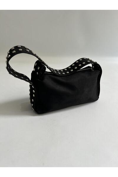 Mia Collection حقيبة يد وكتف نسائية من ليفربول موديل سويدي باللون الأسود