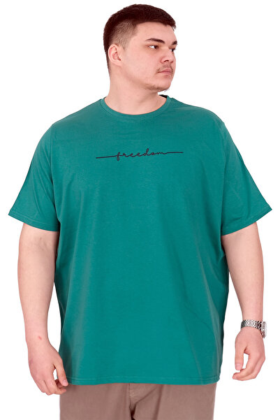 ModeXL Ανδρικό μπλουζάκι μεγάλου μεγέθους Mode XL με λαιμόκοψη FREEDOM U25033 Nefti