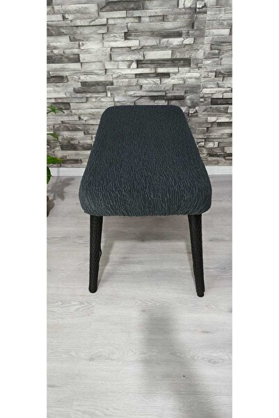 UzHome BENCH PUF JAKAR KUMAŞ ANTRASİT RENGİ