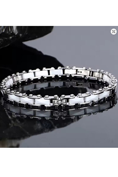 NikaŞ Original Stainless Steel & Ceramic Bracelet |   Romantic Women/Girl Bra...