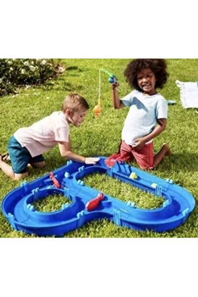 PLAYLAND Navigable Horses Game with Boats, 3+ years, 85.5 x 10 x 85.5 cm