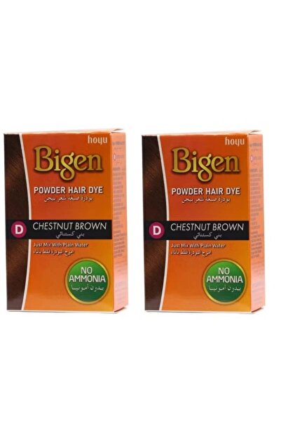 BİGEN Powder Hair Dye Chestnut Brown - 6 gm (2 pieces)