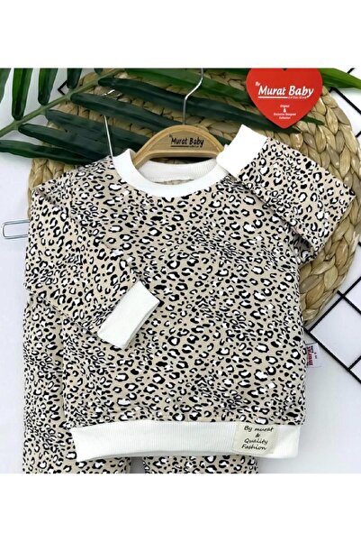 cacobutik Girl Child Leopard Print Tracksuit Colorful Leopard