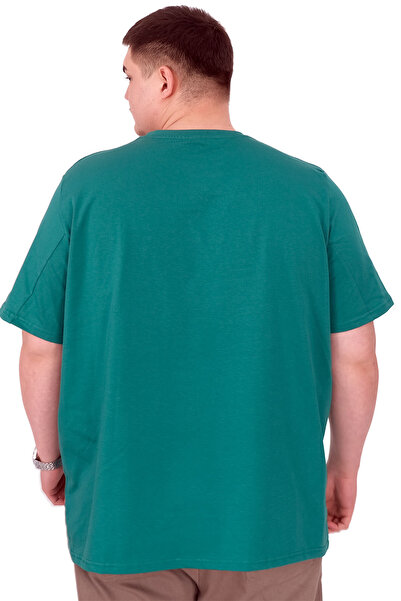 ModeXL Ανδρικό μπλουζάκι μεγάλου μεγέθους Mode XL με λαιμόκοψη FREEDOM U25033 Nefti