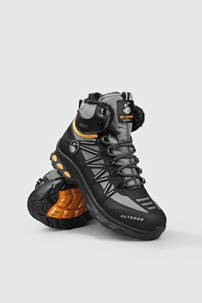 GÜLERSHOES Garantili Orijinal Su Geçirmez Kaymaz Outdoor Fermuarlı Bağcıklı Genç Çocuk Bot 36-37-38-39 Numara