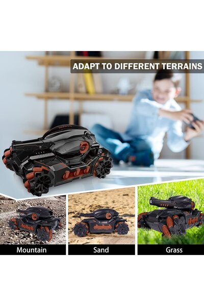 Bebelul Tank FIGHT RC BROWN 14+ with Gesture Control, Water Balls and Special Effects