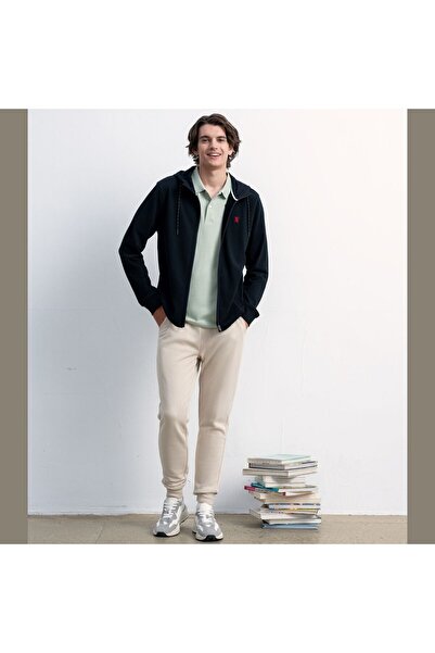 Giordano Men's French Terry Jogger Pants - Slim Fit, Elastic Waist, Comfortable & Stylish