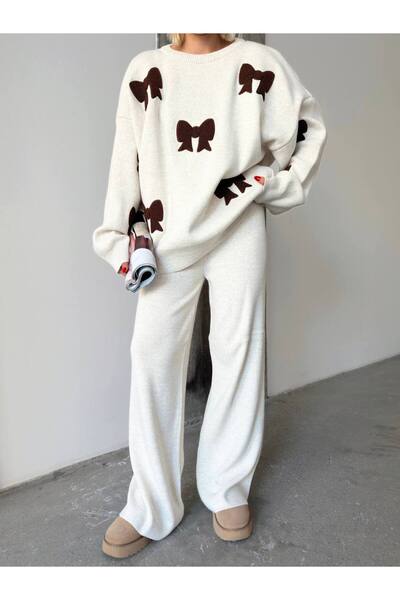 GİYSİ DÜNYASI 57 Tri̇ko Kumaş Fi̇lok Deeni̇le Kazi̇ri̇ DetayliKaz