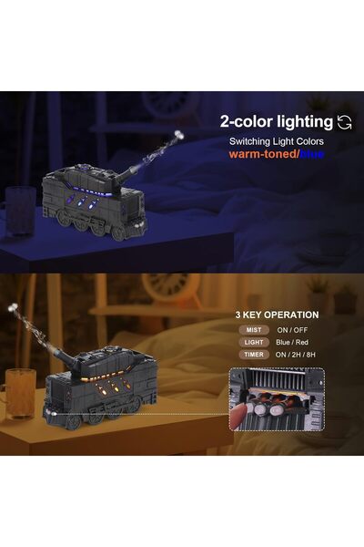 Generic Tank Diffuser 300ml Ultrasonic Aromatherapy Diffuser with Remote (Black)