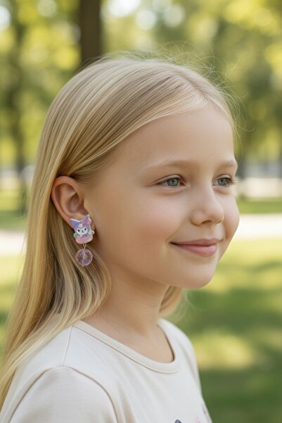 SeaBubbles Kuromi Non-Pierced Clip-On Children's Earrings Standard Purple