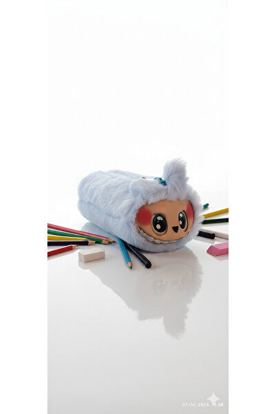 BESTTOYS حافظة أقلام من القطيفة (لون أزرق)