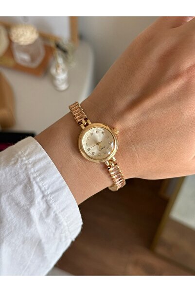 RoseandRoses Marfea Baget Su Yolu Kordon Kadın Kol Saati Gold Gold
