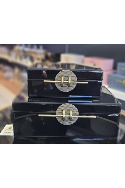 hediye Esterhomedecor 2-Pack Glass-Plated Decorative Accessory Box