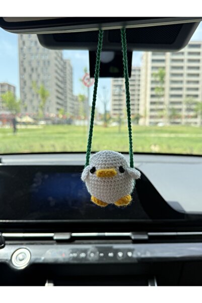 SLECrochet El Yapımı Amigurumi Civciv Araba Süsü – Araba Askısı Oyuncak
