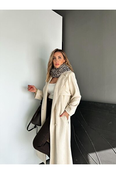 Zerrincan Giyim Taş Kuşaklı Süet Soft Trençkot