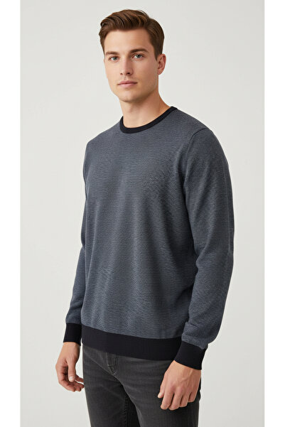 Digz fashion Navy Blue Striped Knitwear Sweater