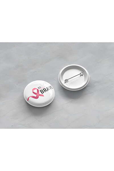Generic Breast Cancer Badge Button with Pin with different designs