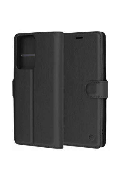 Techsuit Θήκη για Samsung Galaxy A56 A566, Techsuit, Δερμάτινη Θήκη Folio, Μαύρο