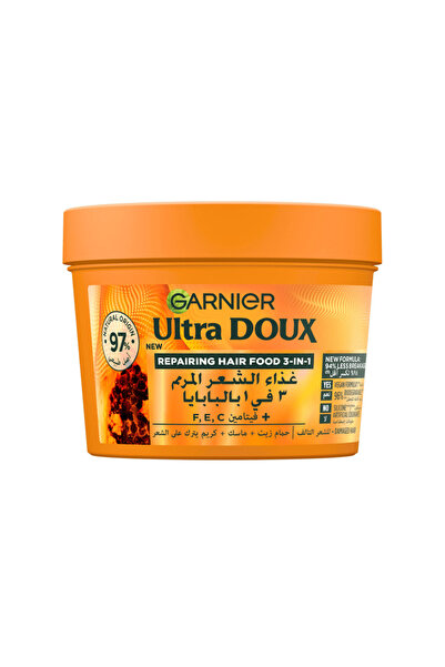 VENTO Ultra Doux Nourishing 3-in-1 Hair Mask with Papaya for Damaged Hair Repair - 390 ml