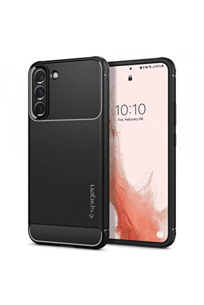 Spigen Husa pentru Samsung Galaxy S22 5G S901, Spigen, Rugged Armor, Neagra A...