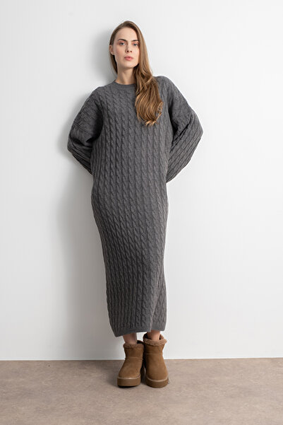 Shophia Жіноча трикотажна сукня з плетеним візерунком