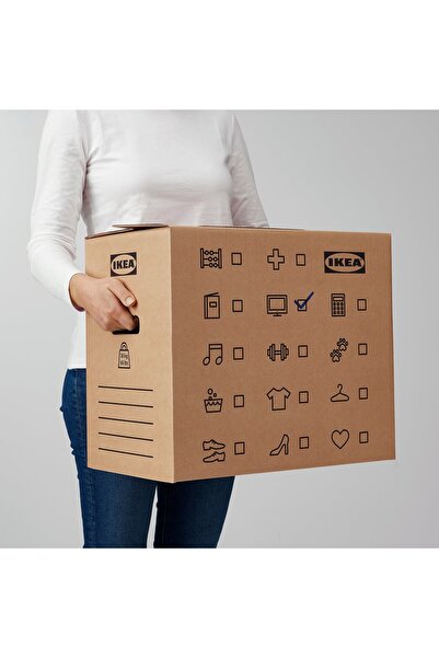 IKEA DUNDERGUBBE Moving box, brown, 50 x 31 x 40 cm