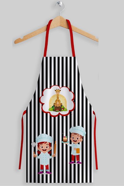 AYSHOME Ays Home Striped Activity Coloring Kindergarten Apron
