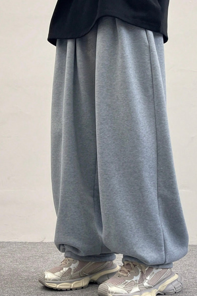 BSBSPOR Φαρδιά φούτερ με ελαστικό ρυθμιζόμενο πόδι Unisex Ανδρικά Γυναικεία Γκρι Μαύρο Ανθρακίτη