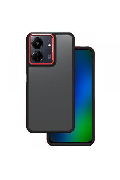 OEM Θήκη για Poco M6 / Redmi 13C 5G, OEM, Κρυστάλλινη Μαύρη, Κόκκινη