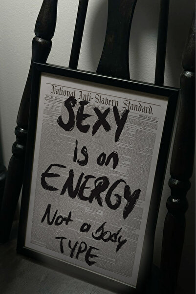 Taranist Poster - Sex Is An Energy - Yatak Odası Dekoru Gazete Fon